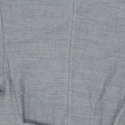 Zara Womens Grey Polyester Shift Size XS V-Neck Pullover