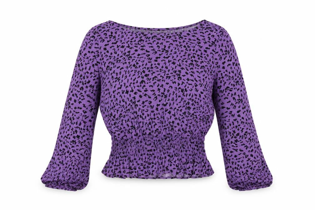 Womens UK Size 12 Marks and Spencer Purple Basic Blouse