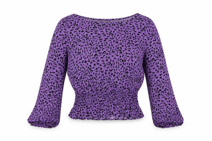 Womens UK Size 12 Marks and Spencer Purple Basic Blouse