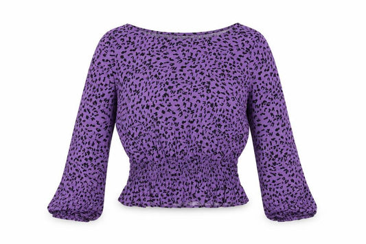 Womens UK Size 12 Marks and Spencer Purple Basic Blouse