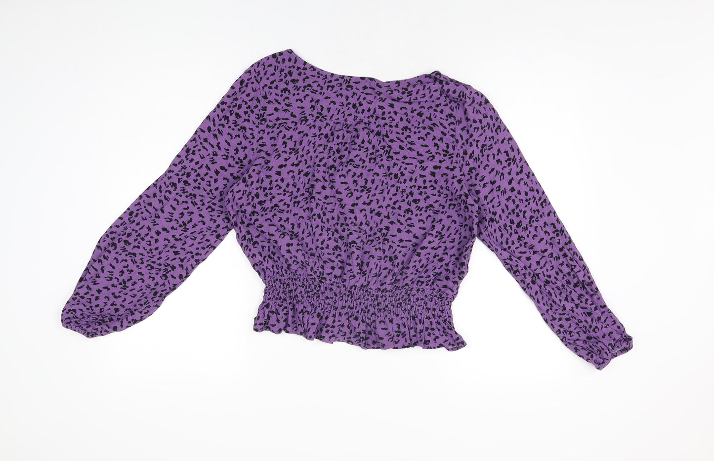 Womens UK Size 12 Marks and Spencer Purple Basic Blouse
