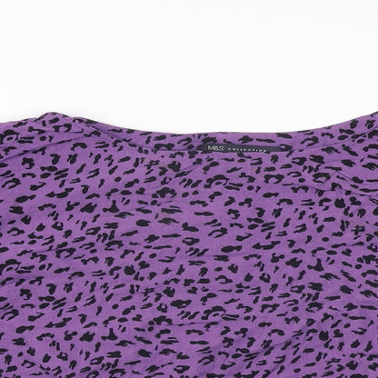 Womens UK Size 12 Marks and Spencer Purple Basic Blouse