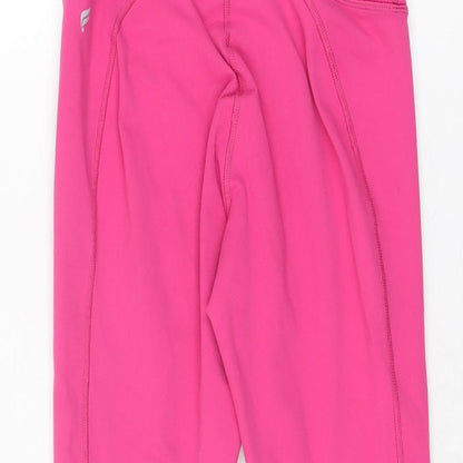 Fabletics Womens Pink Polyester Pedal Pusher Leggings Size XS L23 in Regular Pullover