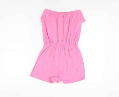Free spirit Girls Pink Polyester Playsuit One-Piece Size 11-12 Years L3 in Pullover