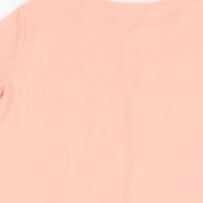 Womens UK Size S Mango Pink Basic Blouse