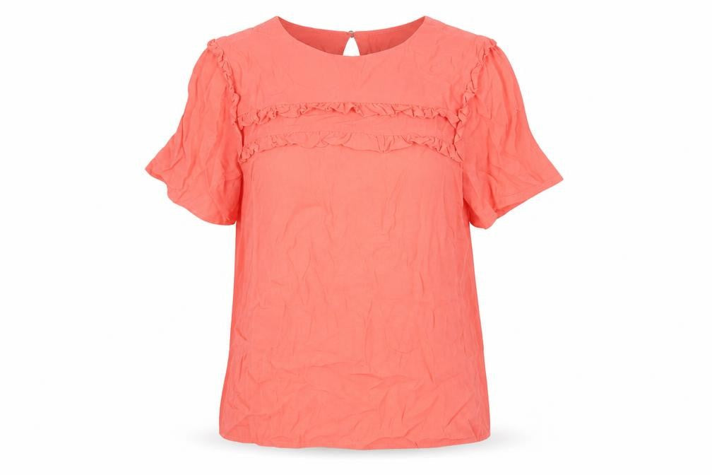 Womens UK Size 8 Oasis Pink Basic T-Shirt