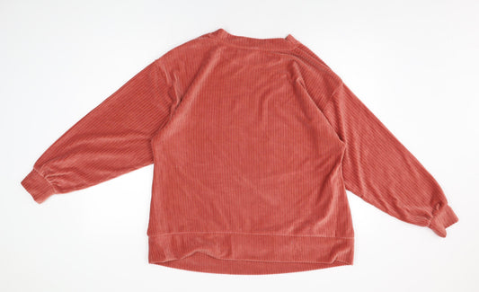 Womens UK Size 12 ASOS Pink Basic T-Shirt