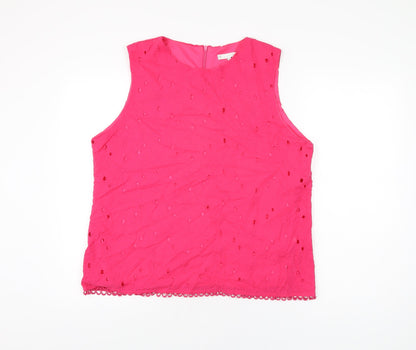 Womens UK Size XL Lakeland Pink Basic T-Shirt