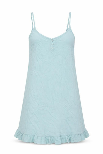 Marks and Spencer Womens Blue Solid Cotton Top Dress Size XS