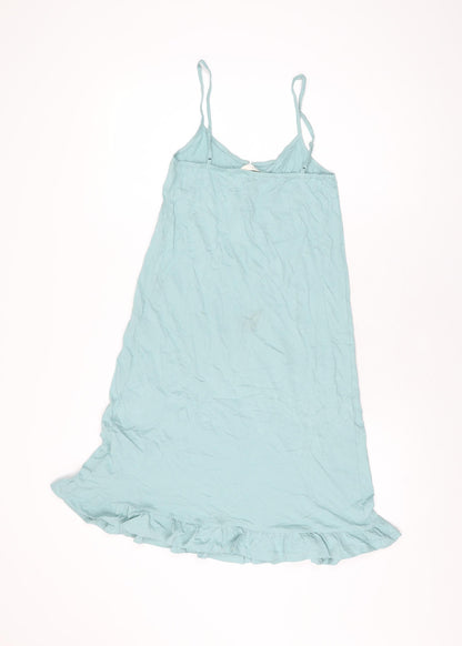 Marks and Spencer Womens Blue Solid Cotton Top Dress Size XS