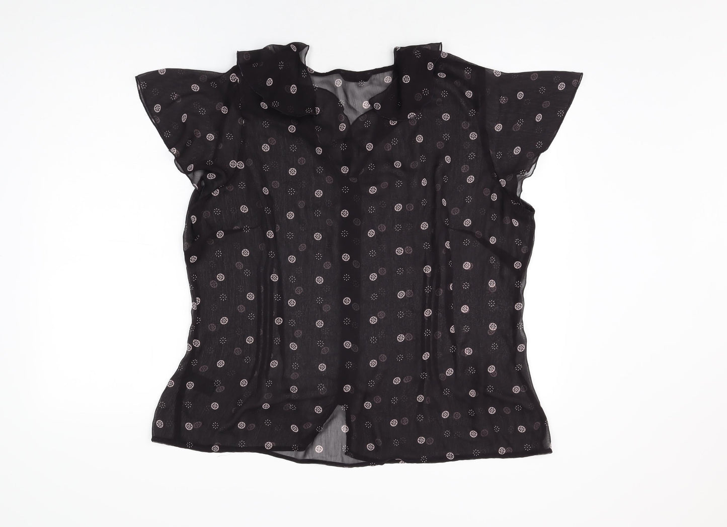 Womens UK Size 20 Marks and Spencer Brown Basic Button-Up