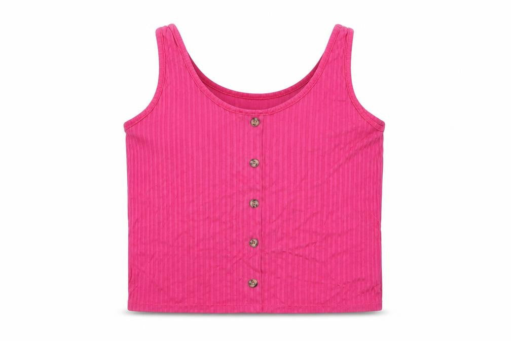 Womens UK Size XL H&M Pink Basic T-Shirt