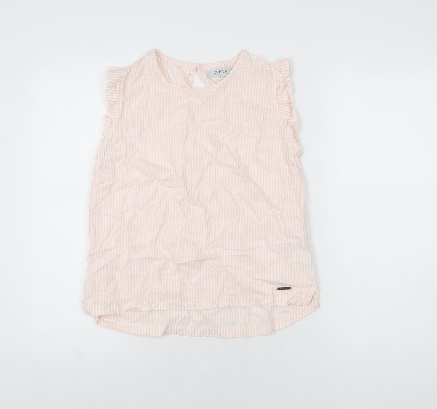 Womens UK Size 10 Quba & Co Pink Basic T-Shirt