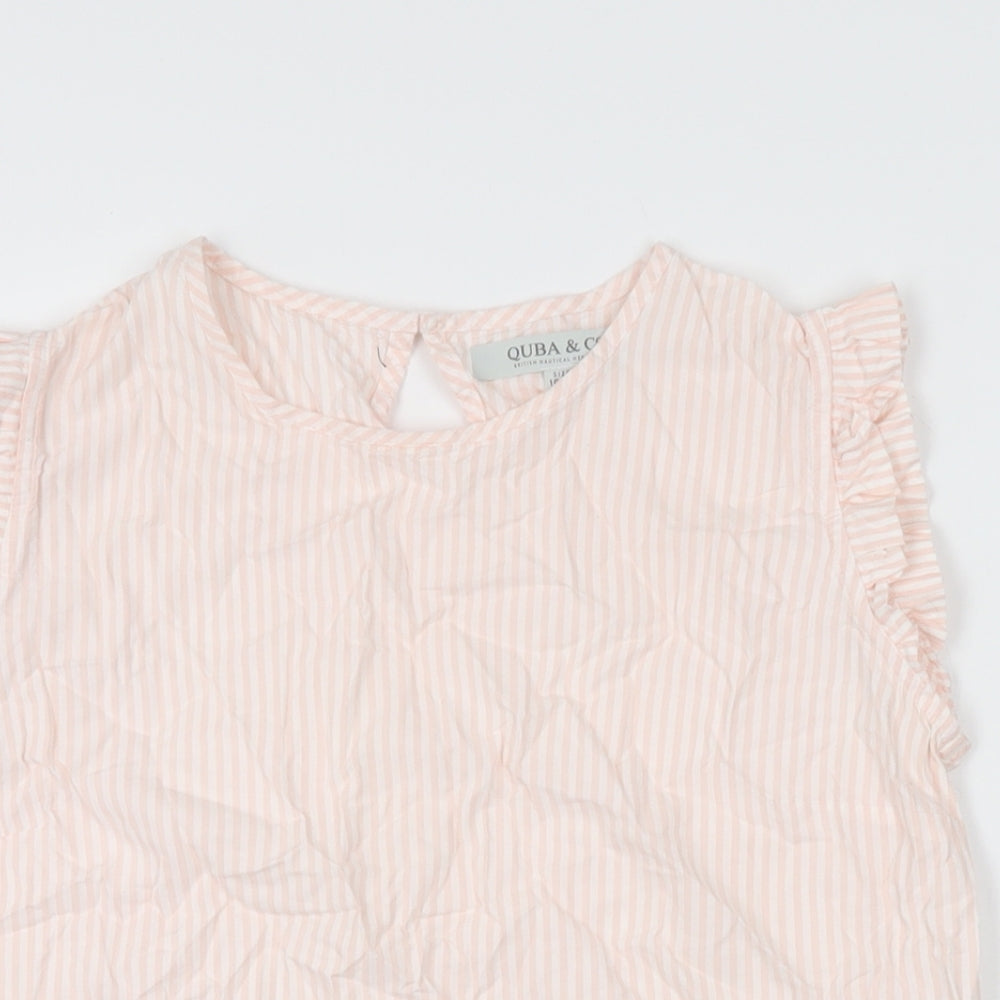 Womens UK Size 10 Quba & Co Pink Basic T-Shirt