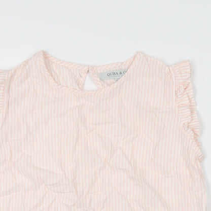 Womens UK Size 10 Quba & Co Pink Basic T-Shirt