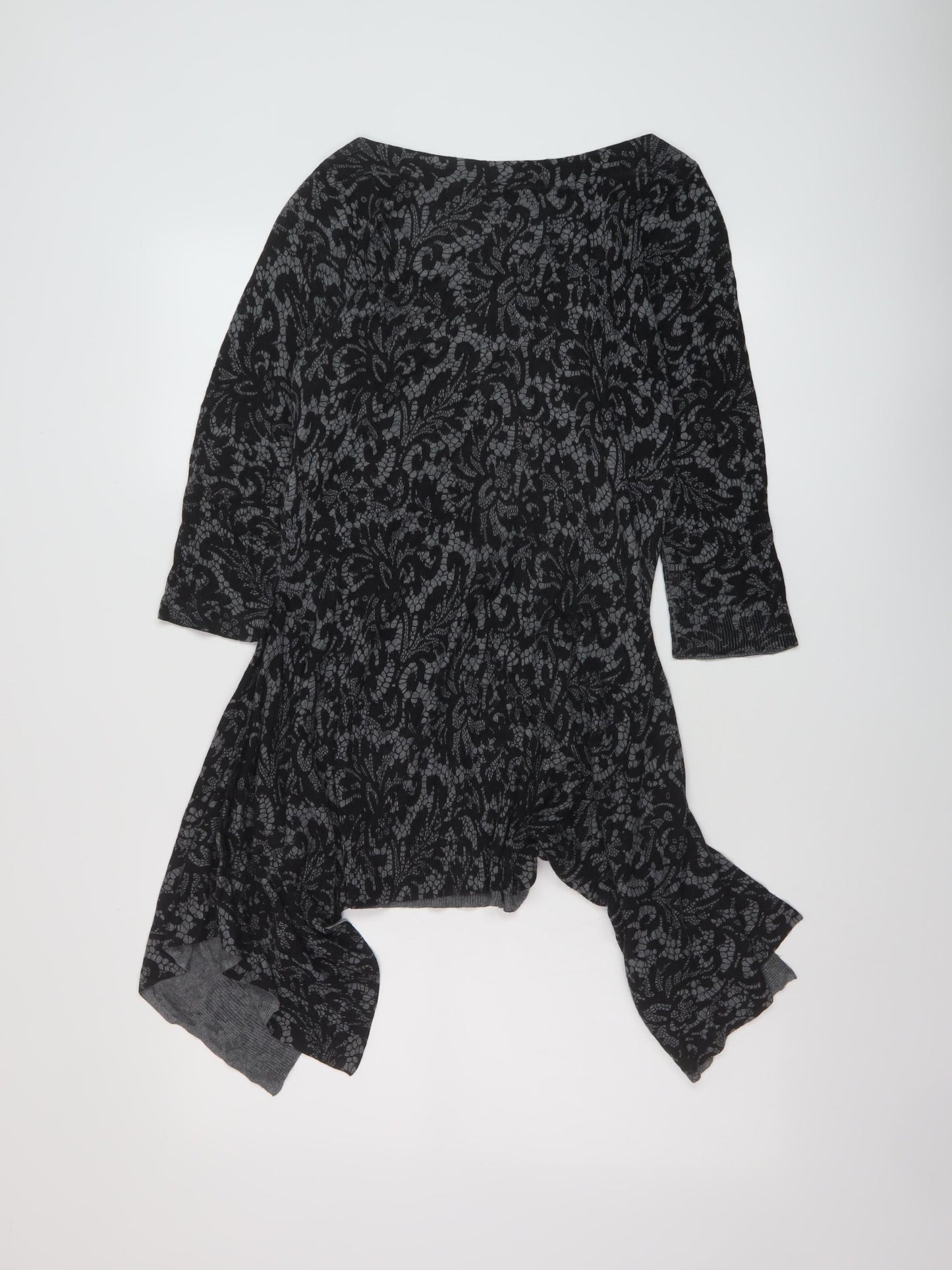 Womens UK Size 12 Marks and Spencer Grey Tunic Jumper