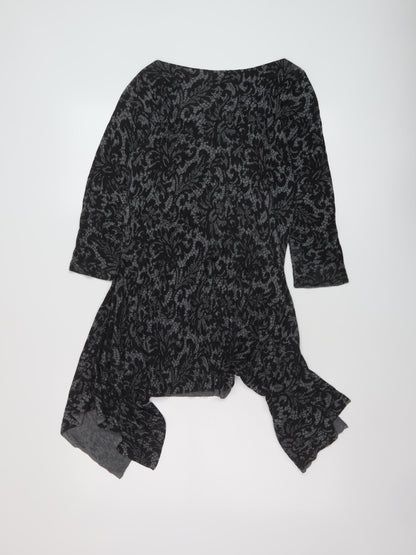 Womens UK Size 12 Marks and Spencer Grey Tunic Jumper
