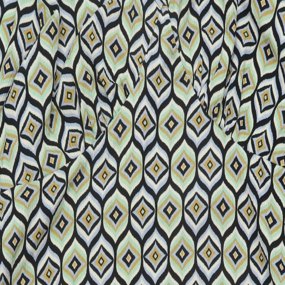 Dorothy Perkins Womens Multicoloured Geometric Polyester Sheath Size 20 V-Neck Pullover