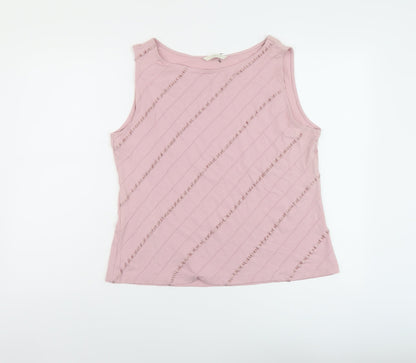 Womens UK Size 20 Marks and Spencer Pink Basic Tank