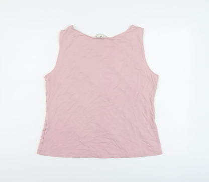 Womens UK Size 20 Marks and Spencer Pink Basic Tank