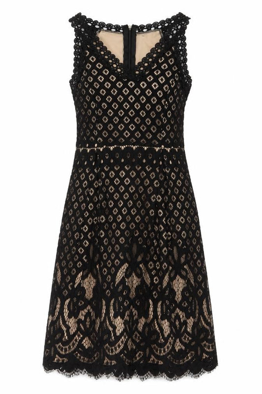 Stella Womens Black Nylon A-Line Size 10 V-Neck Zip