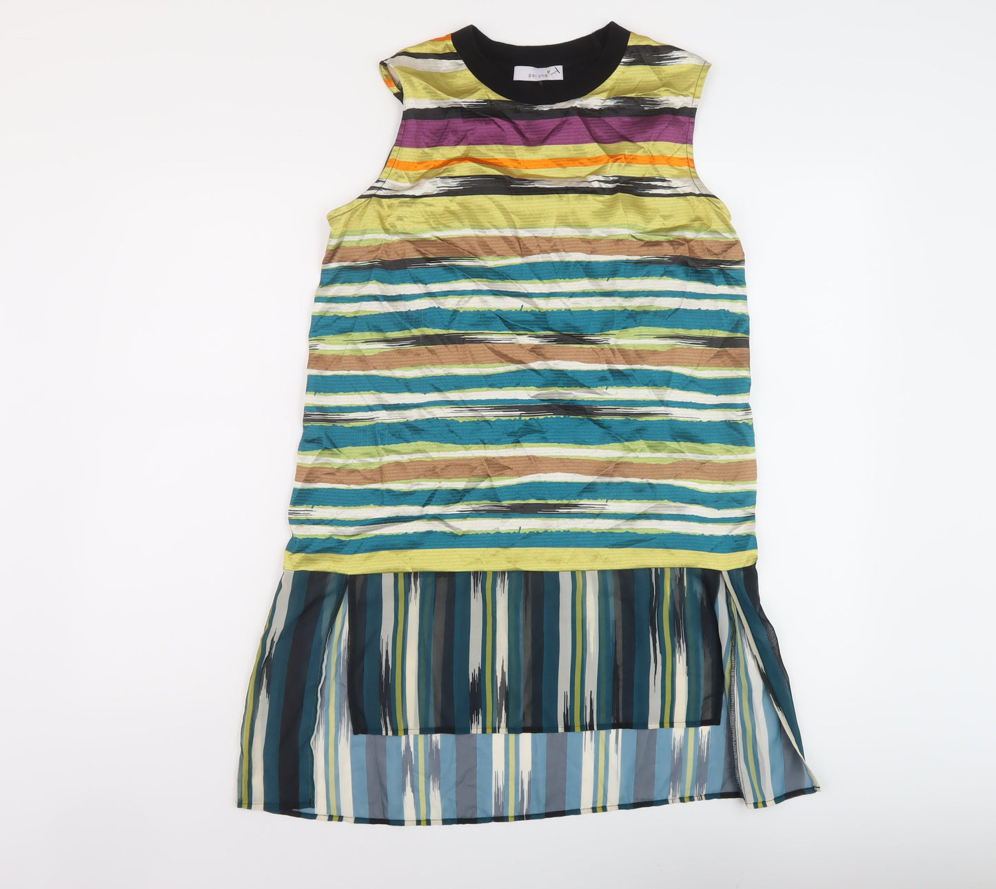 Womens UK Size 10 Per Una Multicoloured Tunic Tank
