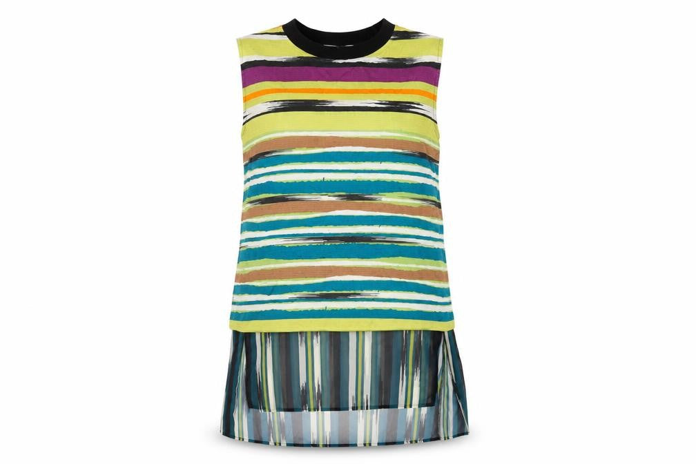 Womens UK Size 10 Per Una Multicoloured Tunic Tank
