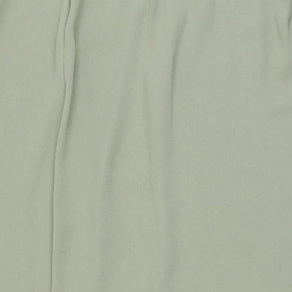Wallis Womens Green Polyester Wrap Skirt Size 12 Button