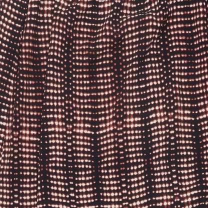 Per Una Womens Black Geometric Polyester A-Line Skirt Size 8 Drawstring