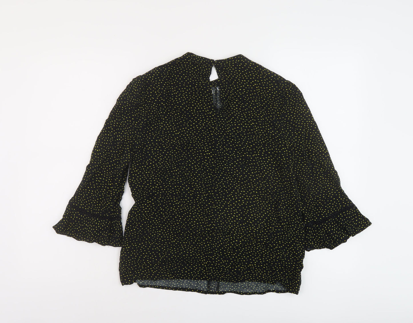 Womens UK Size 10 Oasis Black Basic Blouse