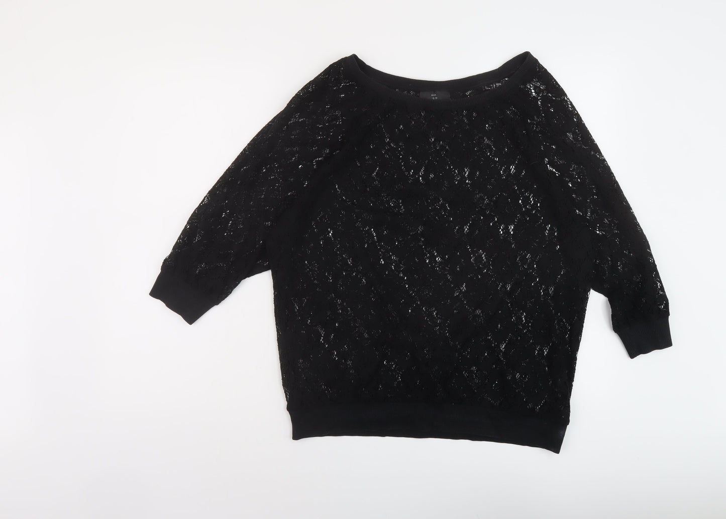 Womens UK Size 12 NEXT Black Basic Blouse