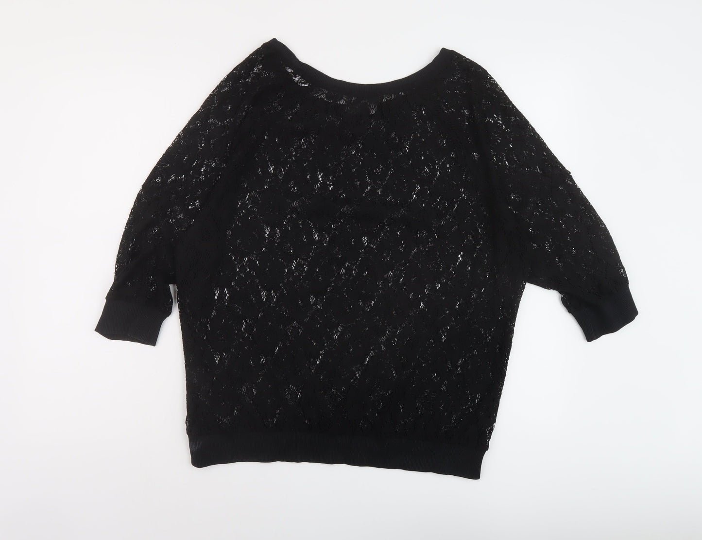 Womens UK Size 12 NEXT Black Basic Blouse