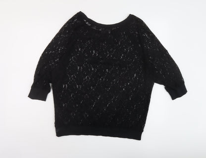 Womens UK Size 12 NEXT Black Basic Blouse