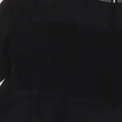 Womens UK Size M Zara Black Basic Blouse