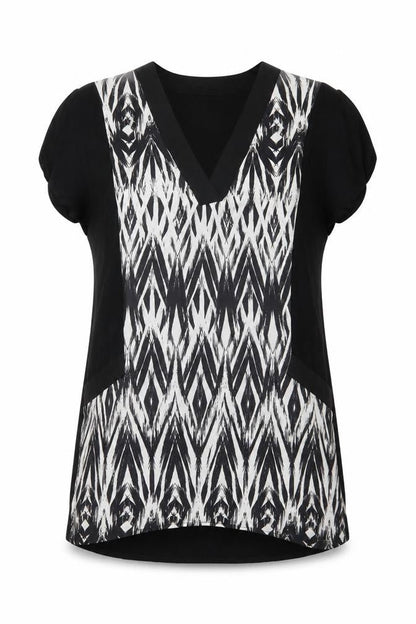 Womens UK Size S Wallis Black Tunic Blouse