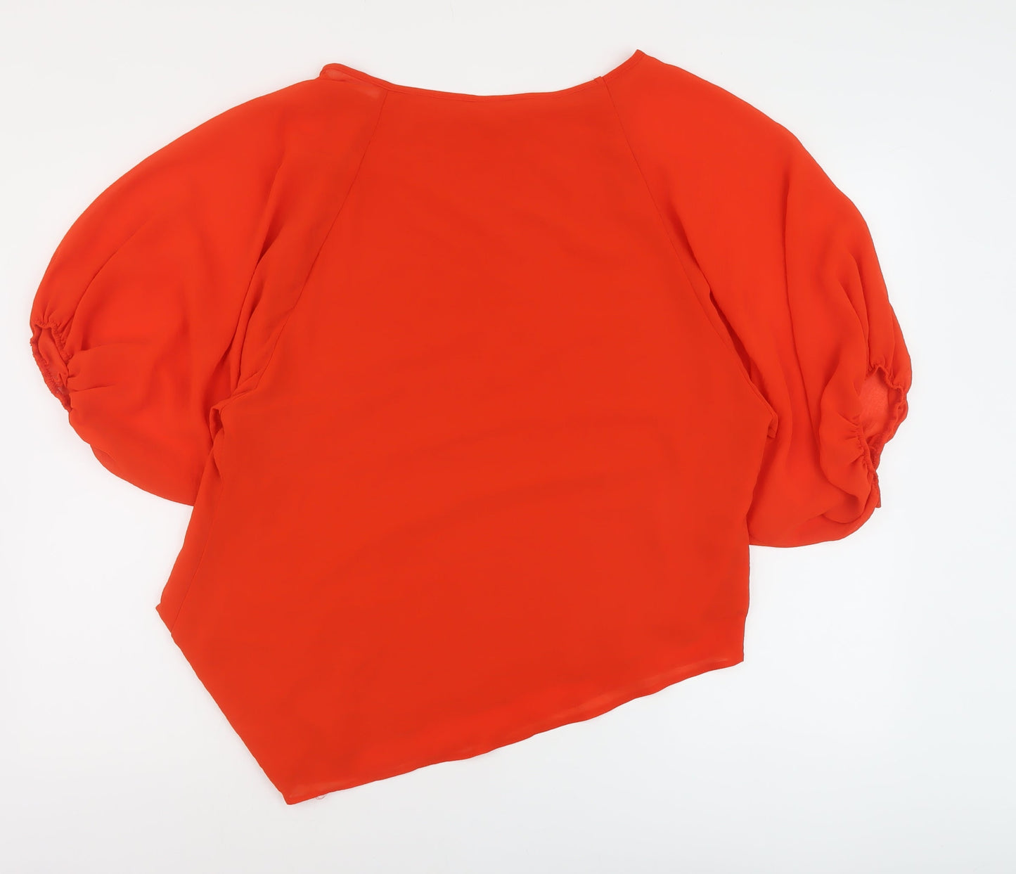 Womens UK Size S Wallis Orange Basic Blouse