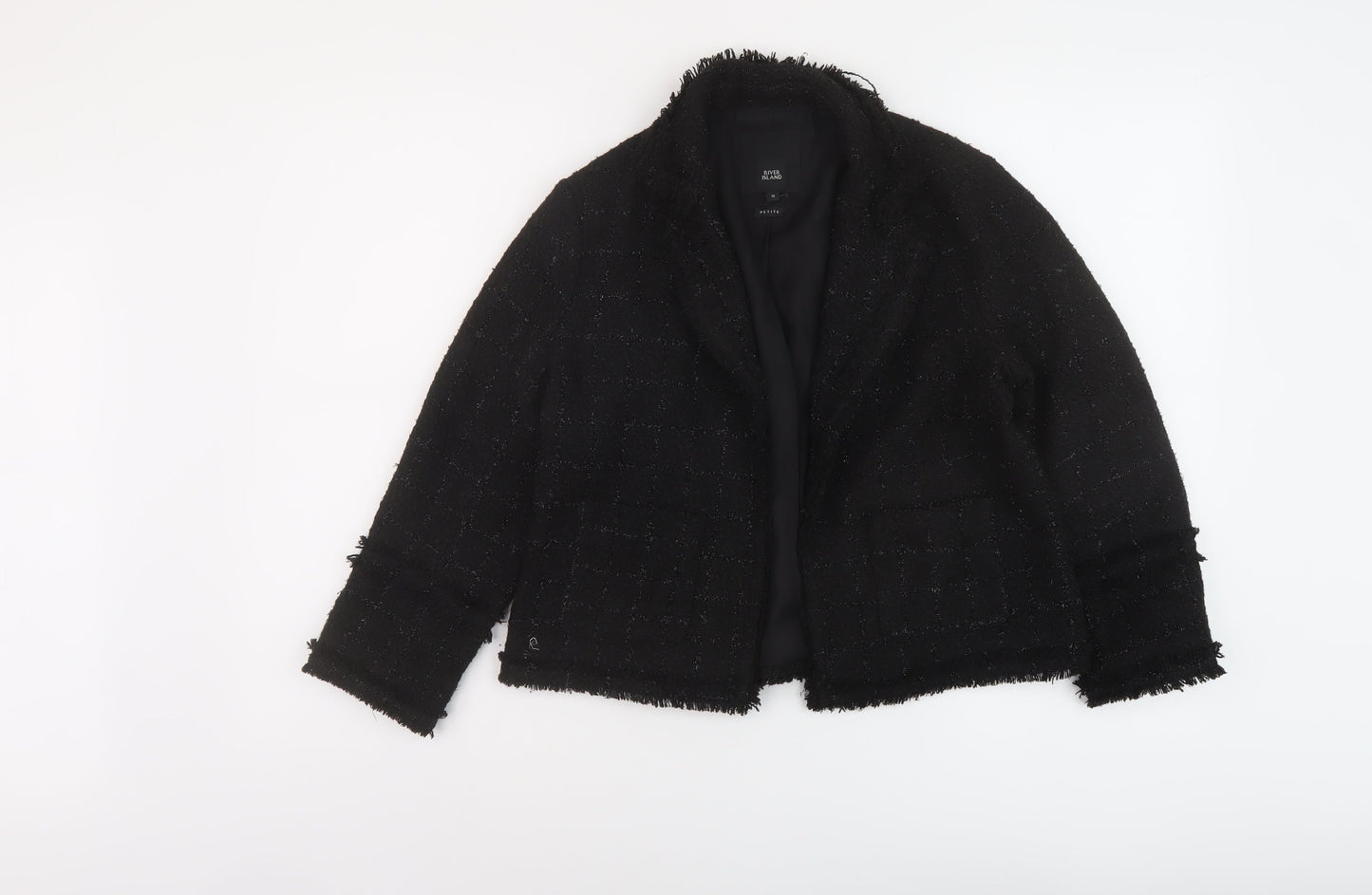 Womens UK Size 10 River Island Black Jacket