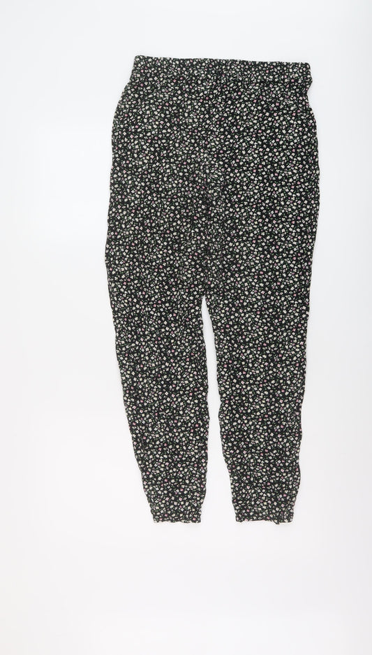 Womens UK Size 10 H&M Regular Fit  Black Trousers