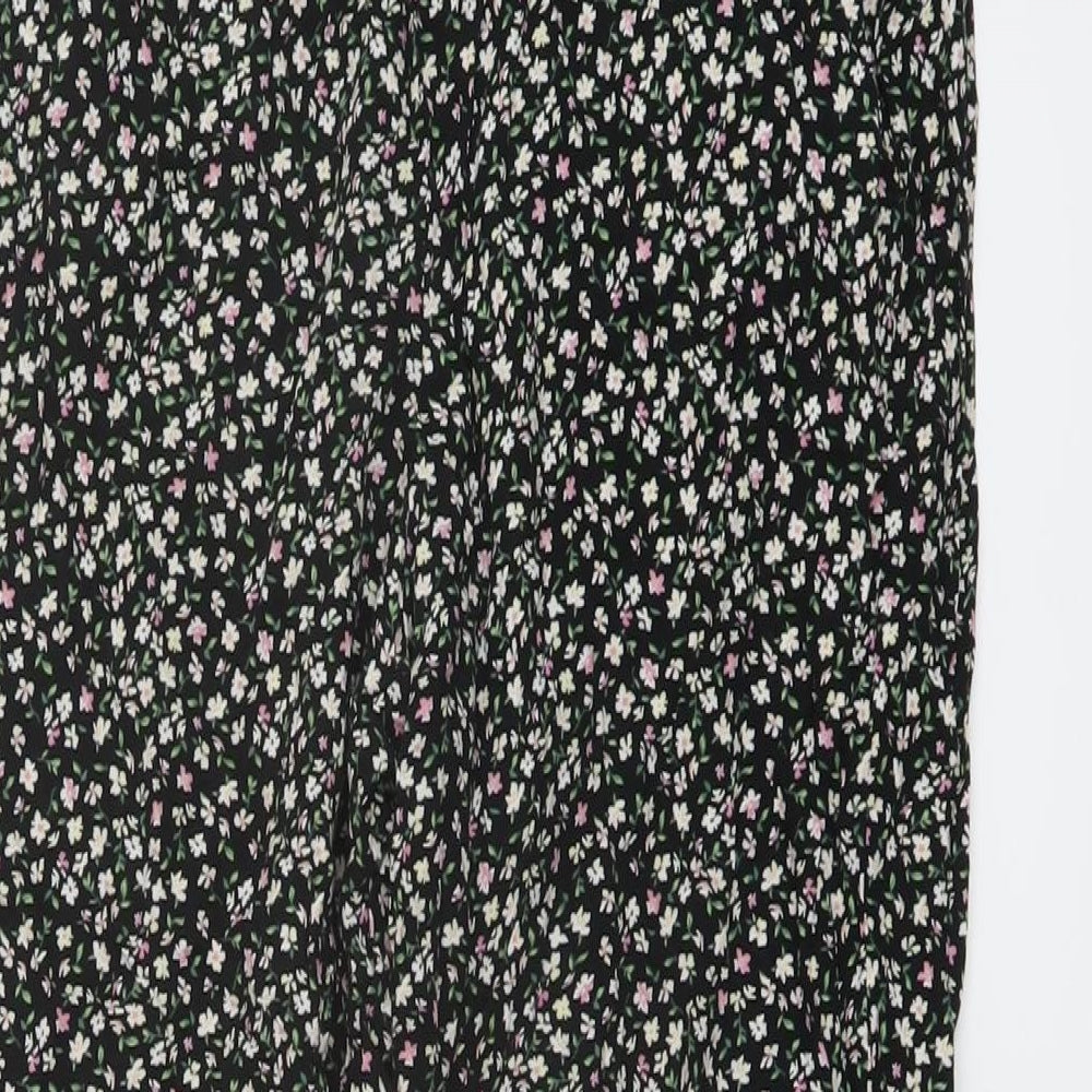 Womens UK Size 10 H&M Regular Fit  Black Trousers