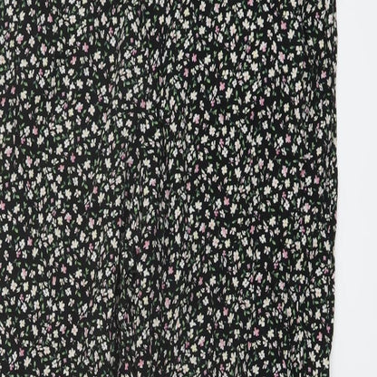 Womens UK Size 10 H&M Regular Fit  Black Trousers