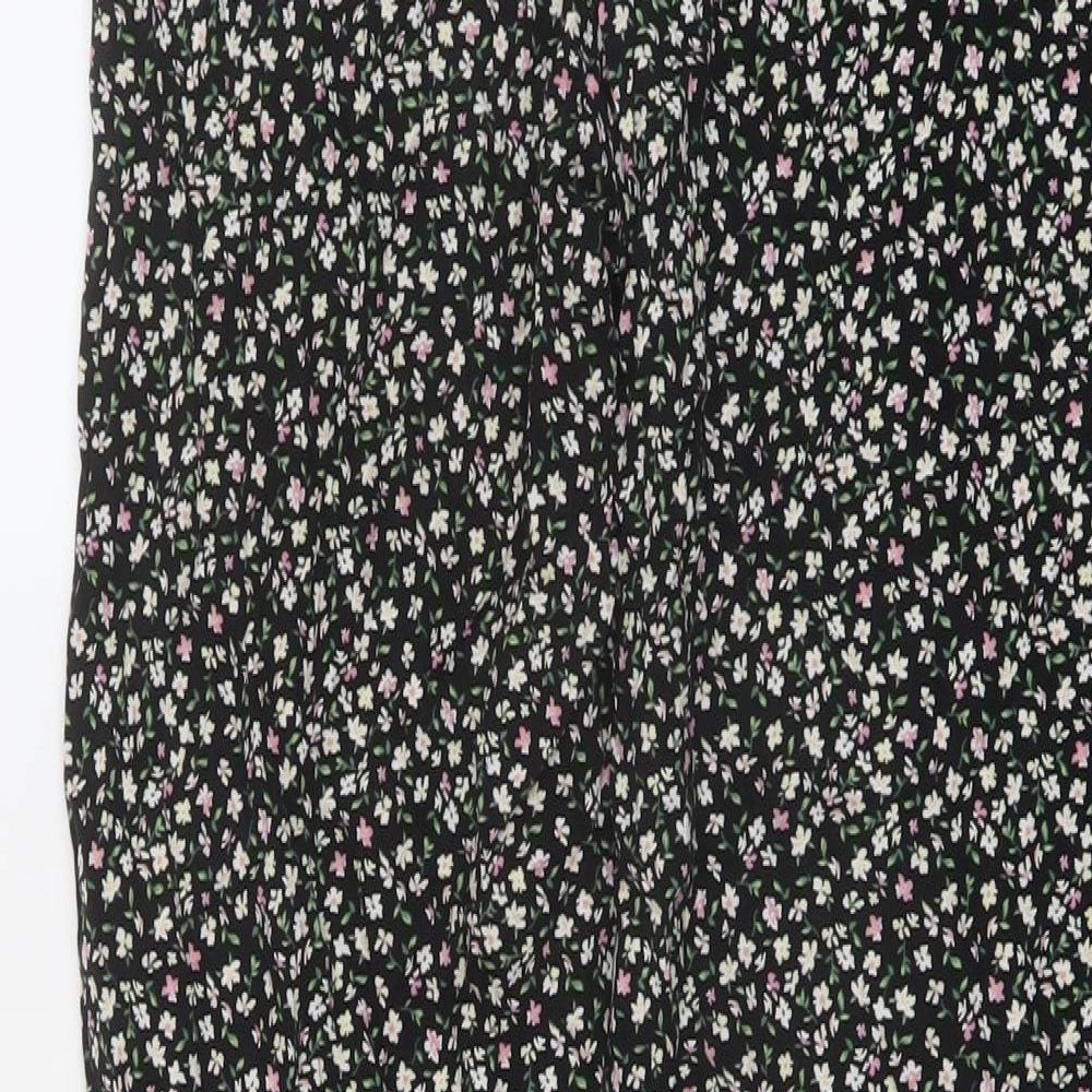 Womens UK Size 10 H&M Regular Fit  Black Trousers