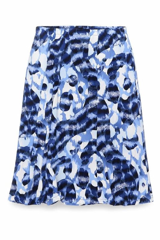 Ana Capri Womens Black Geometric Polyester A-Line Skirt Size 18