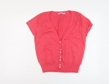 Womens UK Size L M&Co Pink Shrug Jumper