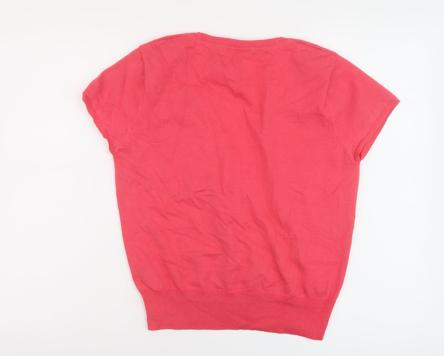 Womens UK Size L M&Co Pink Shrug Jumper