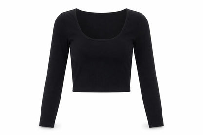 Womens UK Size S Zara Black Cropped T-Shirt