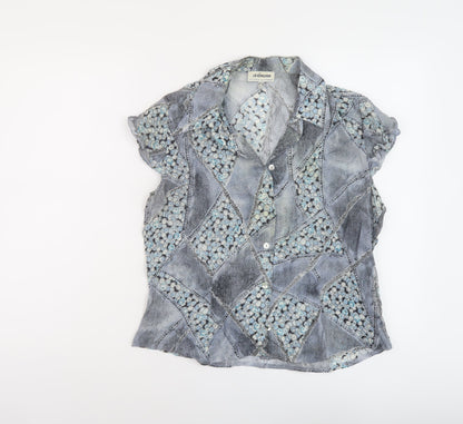 Womens UK Size 16 Steilmann Blue Basic Blouse