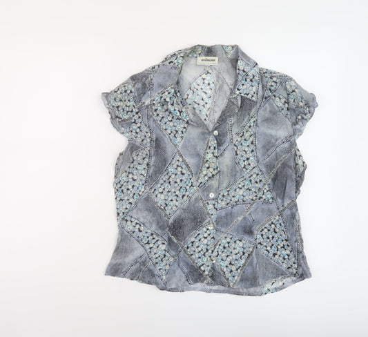 Womens UK Size 16 Steilmann Blue Basic Blouse