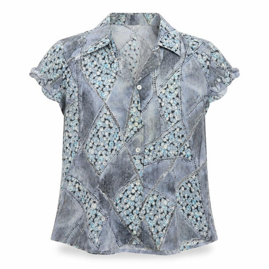 Womens UK Size 16 Steilmann Blue Basic Blouse