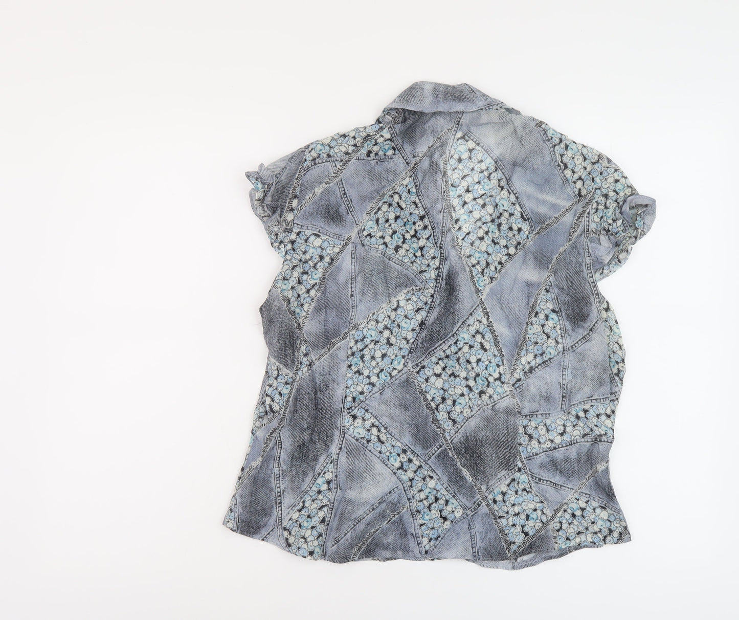 Womens UK Size 16 Steilmann Blue Basic Blouse