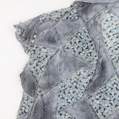 Womens UK Size 16 Steilmann Blue Basic Blouse